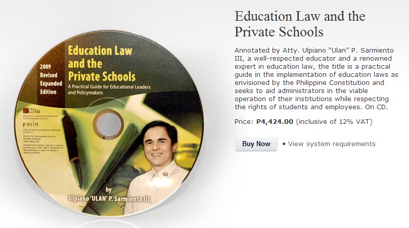 Education Law and the Private Schools « CD Asia